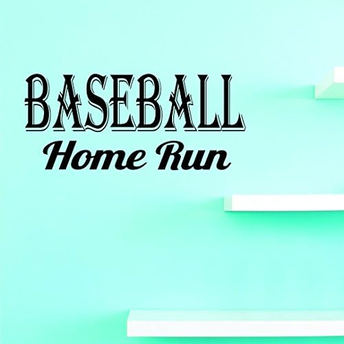 Citação de beisebol em casa SIGN MENINA MENINA MENINA DE VINIL Decalque de parede do quarto infantil quarto - 22 cores Disponível: