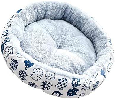 Gazechimp Cat Bed Bed Pad Kitten Hut Sleeping Matture Warm confortável 17 polegadas com fundo de animais de estimação