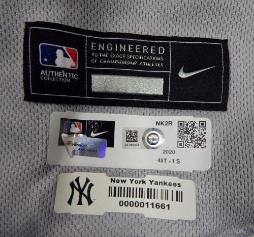2020 New York Yankees Luis Avilan #70 Jogo emitido POS Usado Grey Jersey HGS P 6 - Jogo usou camisas MLB