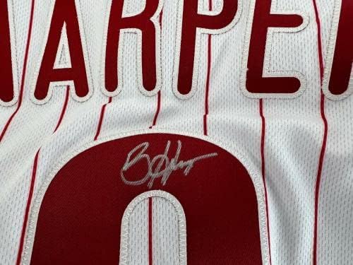 Bryce Harper assinou o autógrafo Nike Authentic on Field Jersey Fanatics & MLB Holo - camisas MLB autografadas