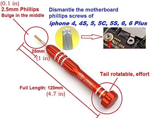 Chave de fenda Yangsheng Phillips Reparo as ferramentas da placa -mãe para iPhone 4 5 6 Plus