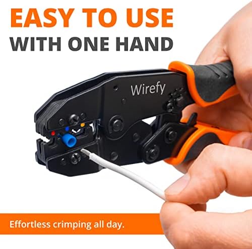 Ferramenta de crimpagem de Wirefy para conectores elétricos isolados - Crimper de arame Crimper - alicates de crimpagem