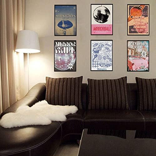 CEKEIOLMLW Vintage Taylor Música Swift Midnights Poster Folclore Arte da parede Impressão para decoração de quarto Decoração de