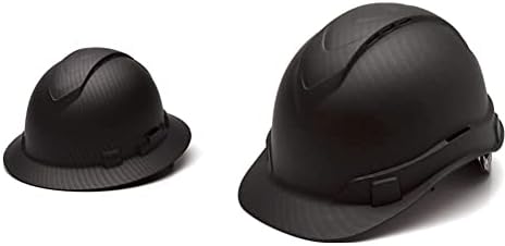 Pyamex Ridgeline Full Brim Hard Hard, ventilado, suspensão de catraca de 4 pontos e hard-chapéu de estilo pyamex ridgeline, ventilação, suspensão de catraca de 4 pontos, padrão de grafite preto