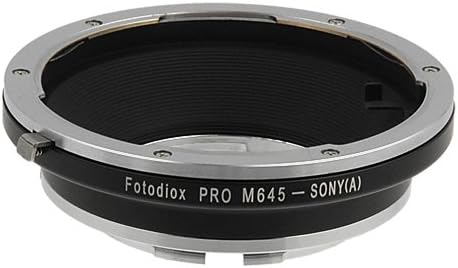 Adaptador de montagem da lente Fotodiox Pro, para lente Mamiya 645 para as câmeras Sony Alpha DSLR