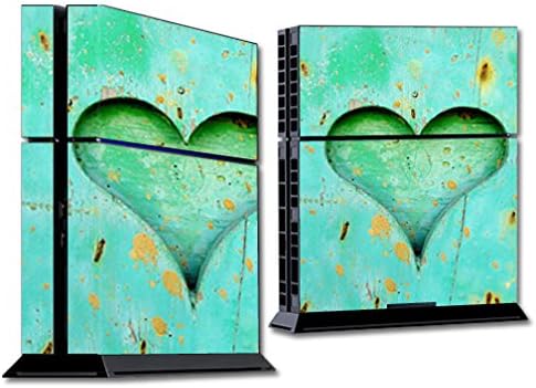 MightySkins Skin Compatível com Sony PS4 Console - Heartwood | Tampa protetora, durável e exclusiva do encomendamento