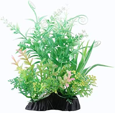 Plantas de aquário de crapeles plantas aquáticas artificiais decoração de peixe real tanque de peixe, decorações de aquário para casa,