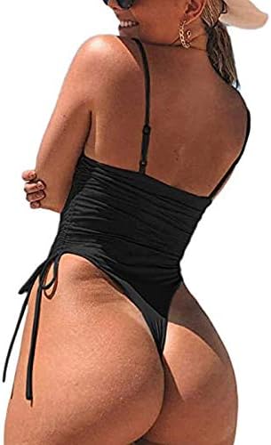 Petrey Bikini Bikini Women Women Swimwear Bandage Set Onepiece terno de banho acolchoado para cima Push Push Black High Wistist