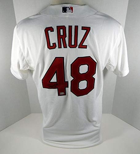 St. Louis Cardinals Tony Cruz 48 Jogo emitido White Jersey 260 - Jogo usou camisas MLB