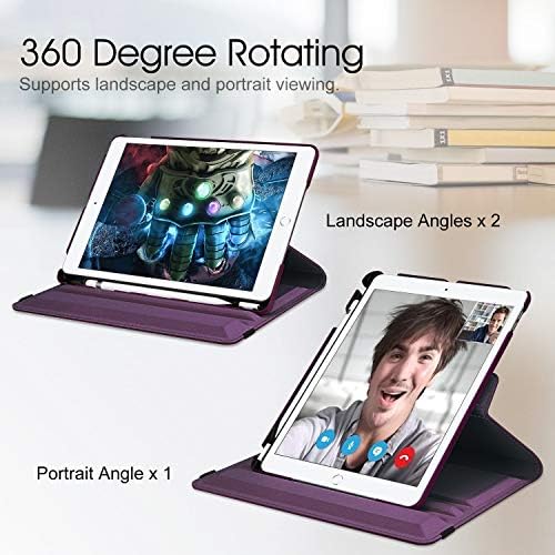 Caixa de rotação de 360 ​​graus Fintie para iPad 9th Gen / 8th Gen / 7th Gen 10,2 polegadas pacote com luva de silicone