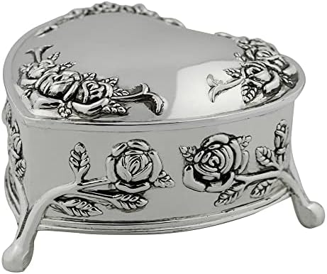 Las Arras Matrimoniales | Tokens de casamento | Moedas de unidade | Linda caixa decorativa em forma de prata em forma