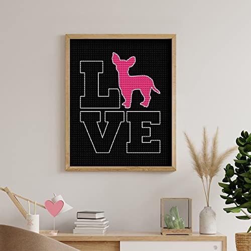 Chihuahua Love Kits de pintura de diamante personalizados Painting Art Picture By Numbers for Home Wall Decoration 16 X20