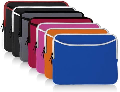 Caixa de ondas de caixa compatível com Ujoyfeel Android Kids Tablet Kids706 - SoftSuit com bolso, bolsa macia neoprene capa com zíper
