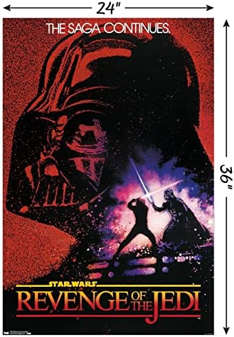 Trends International 24x36 Guerra nas Estrelas: Vingança dos Jedi - Pôster de parede de uma folha, 24 x 36, versão sem moldura
